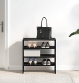 VidaXL Schoenenrekken 2 st stapelbaar 60x30x30,5 cm bruin eikenkleur