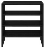 VidaXL Schoenenrekken 2 st stapelbaar 60x30x30,5 cm bruin eikenkleur