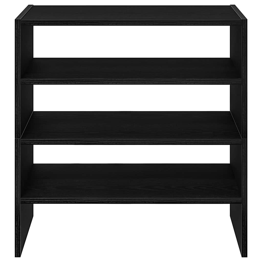 VidaXL Schoenenrekken 2 st stapelbaar 60x30x30,5 cm bruin eikenkleur