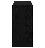 VidaXL Schoenenrekken 2 st stapelbaar 60x30x30,5 cm bruin eikenkleur