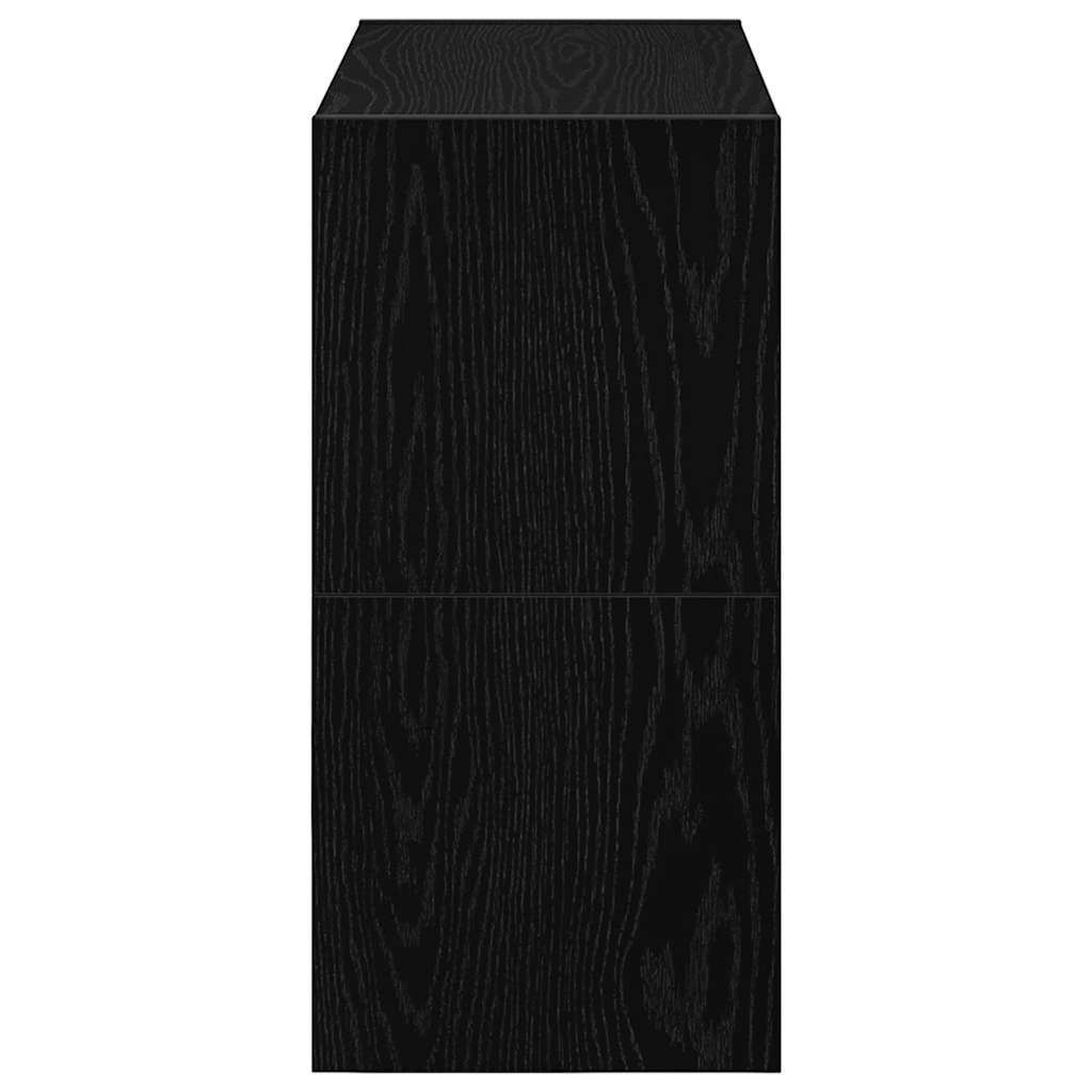 VidaXL Schoenenrekken 2 st stapelbaar 60x30x30,5 cm bruin eikenkleur