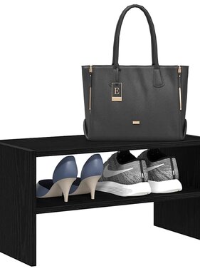 VidaXL Schoenenrek stapelbaar 60x30x30,5 cm bruin eikenkleur