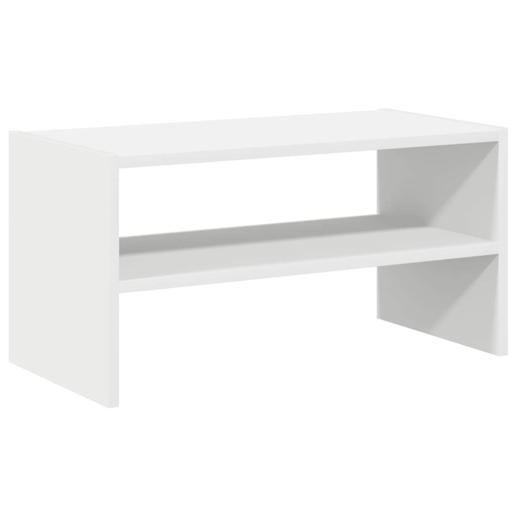 VidaXL Schoenenrek stapelbaar 60x30x30,5 cm wit