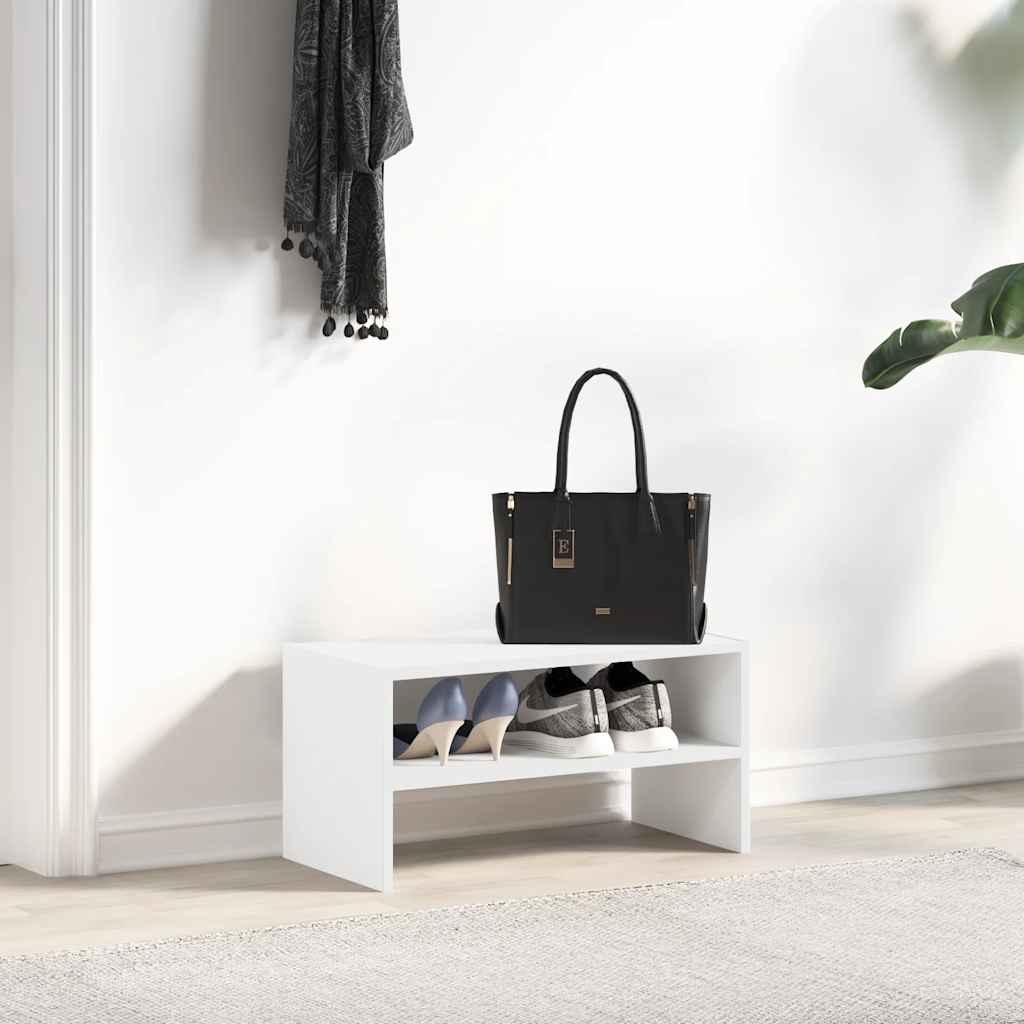 VidaXL Schoenenrek stapelbaar 60x30x30,5 cm wit