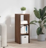 VidaXL Boekenkast stapelbaar 30x30x80 cm bewerkt hout bruin eikenkleur