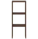 VidaXL Boekenkast stapelbaar 30x30x80 cm bewerkt hout bruin eikenkleur