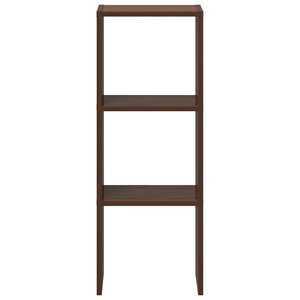 VidaXL Boekenkast stapelbaar 30x30x80 cm bewerkt hout bruin eikenkleur