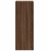 VidaXL Boekenkast stapelbaar 30x30x80 cm bewerkt hout bruin eikenkleur