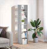VidaXL Boekenkasten 2 st 30x30x80 cm bewerkt hout grijs sonoma eiken