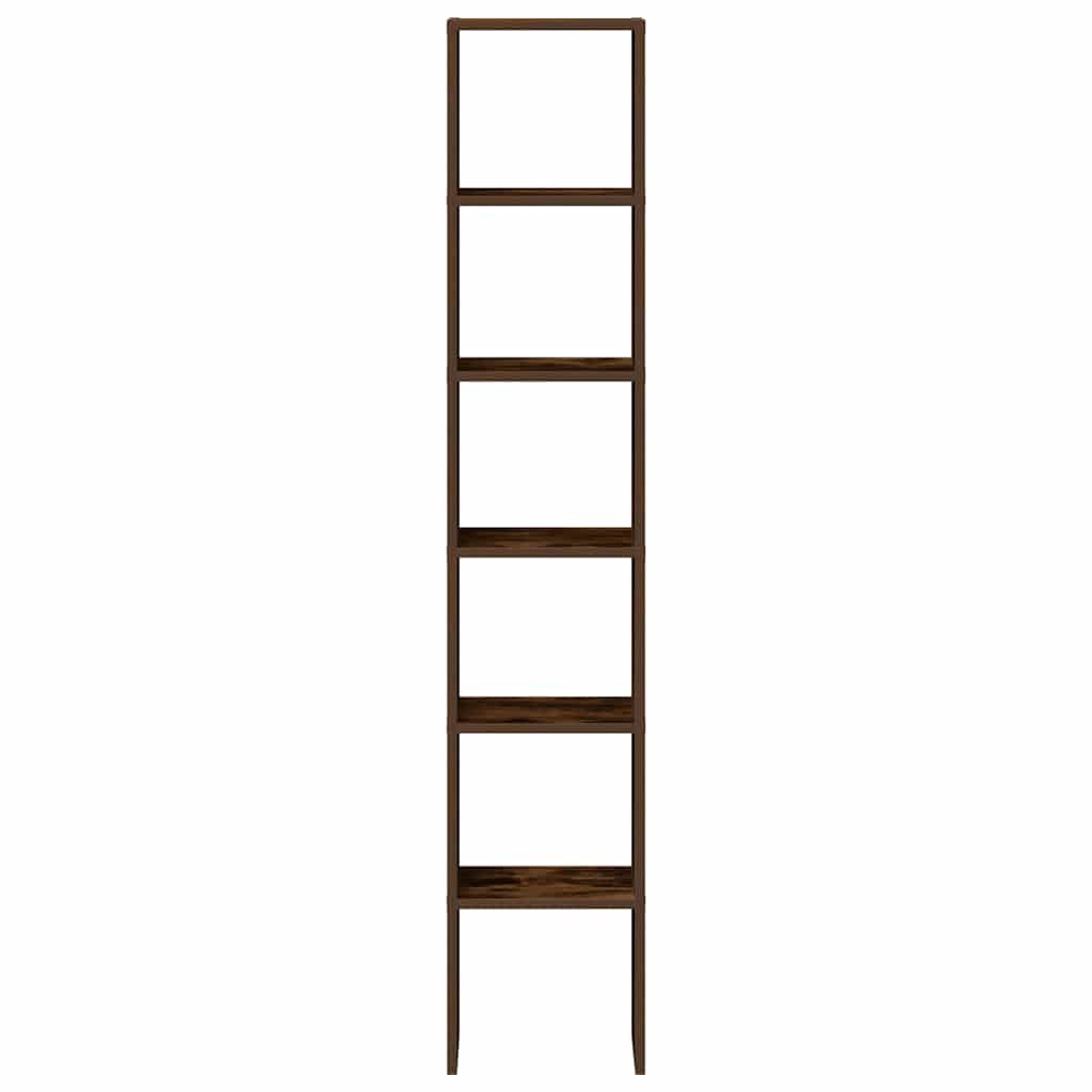 VidaXL Boekenkasten 2 st 30x30x80 cm bewerkt hout gerookt eikenkleurig
