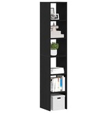 VidaXL Boekenkasten 2st stapelbaar 30x30x80cm bewerkt hout zwart eiken