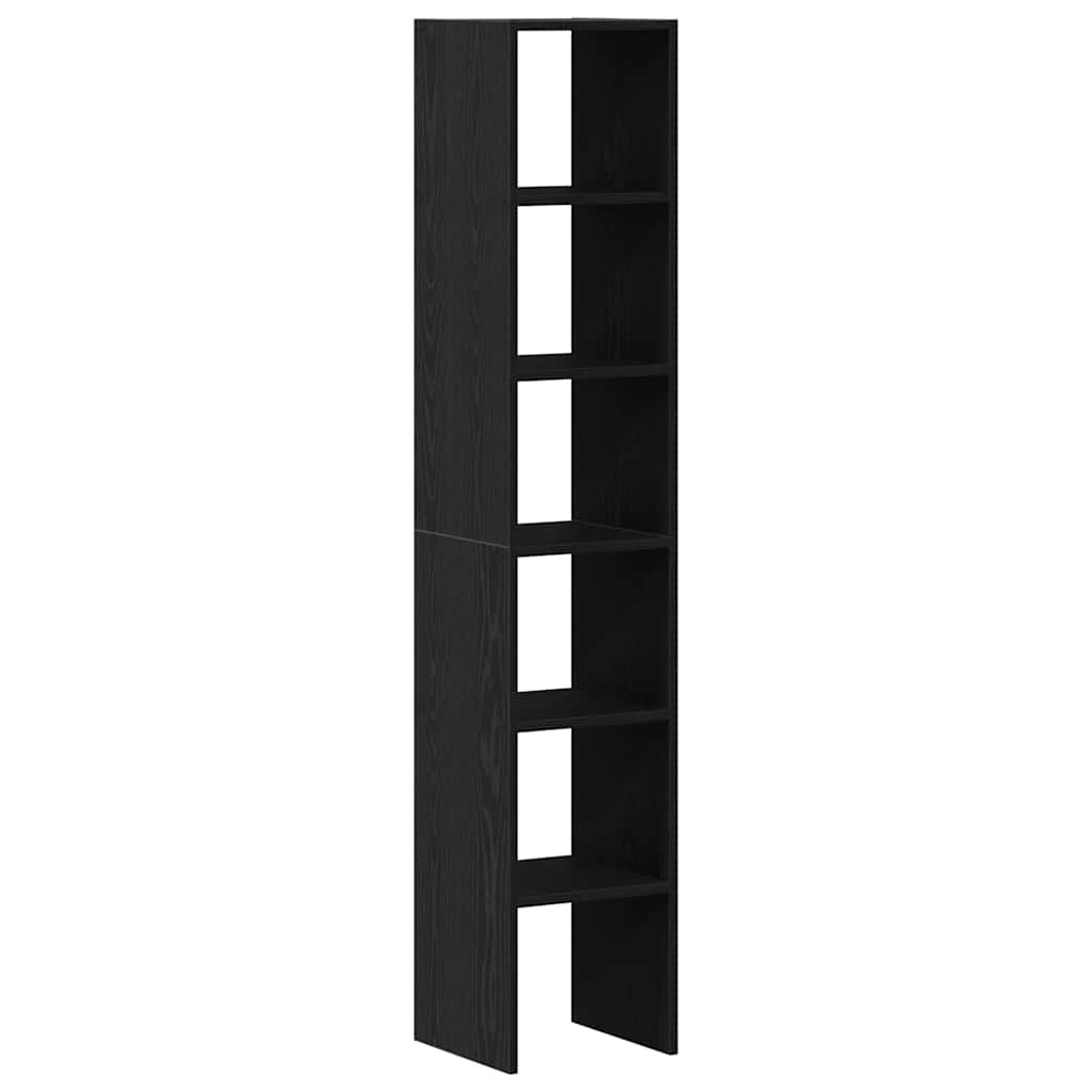 VidaXL Boekenkasten 2st stapelbaar 30x30x80cm bewerkt hout zwart eiken