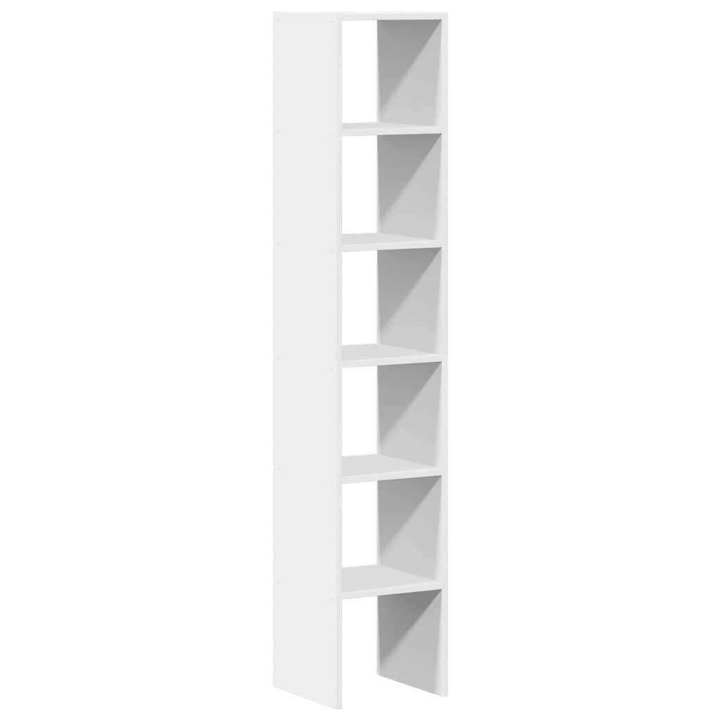 VidaXL Boekenkasten 2 st stapelbaar 30x30x80 cm bewerkt hout wit
