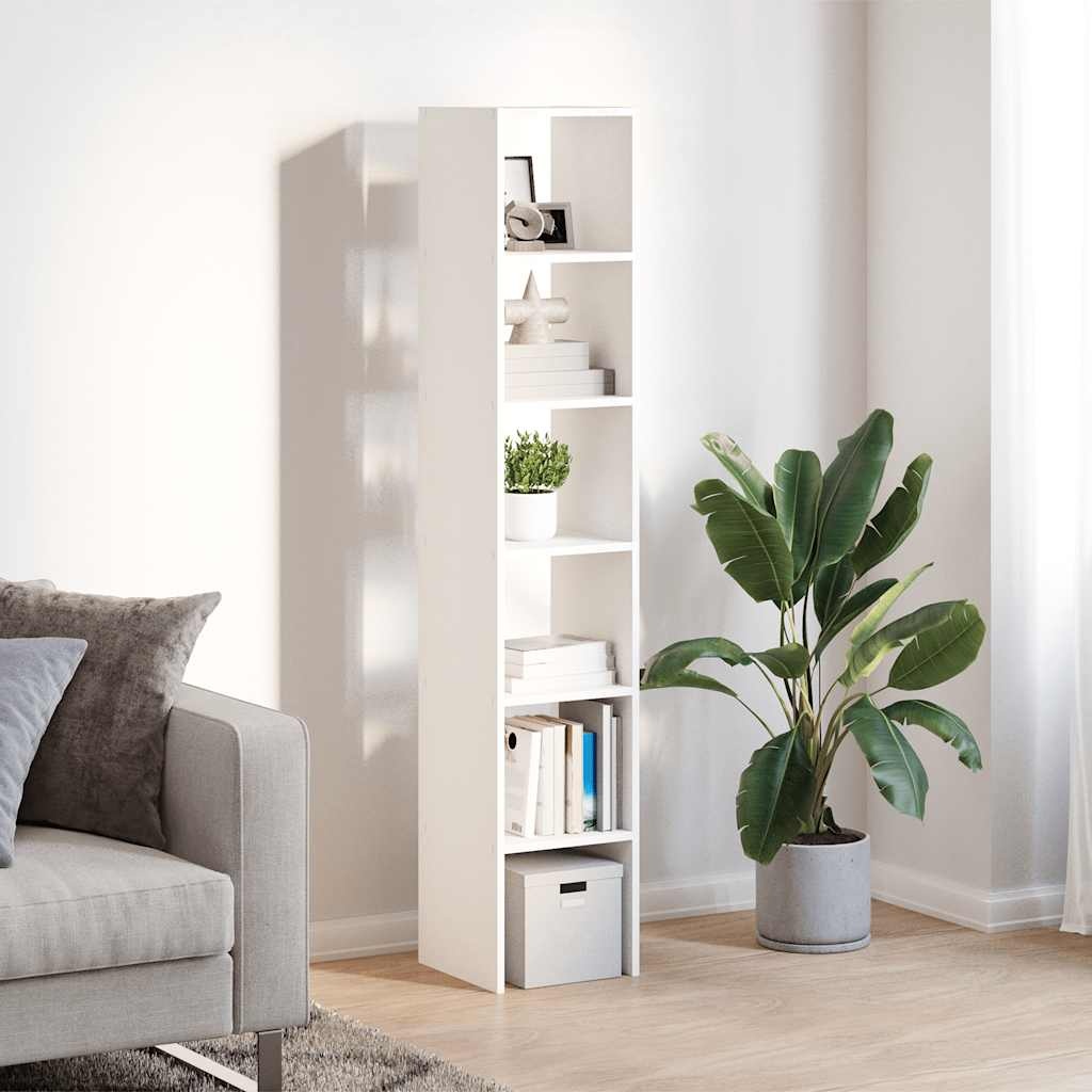 VidaXL Boekenkasten 2 st stapelbaar 30x30x80 cm bewerkt hout wit