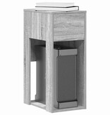 VidaXL Computertorenstandaard met lade 30x44x74 cm grijs sonoma eiken