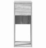 VidaXL Computertorenstandaard met lade 30x44x74 cm grijs sonoma eiken