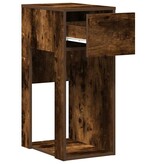 VidaXL Computertorenstandaard met lade 30x44x74 cm gerookt eikenkleur