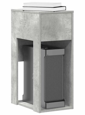VidaXL Computertorenstandaard met lade 30x44x74 cm betongrijs