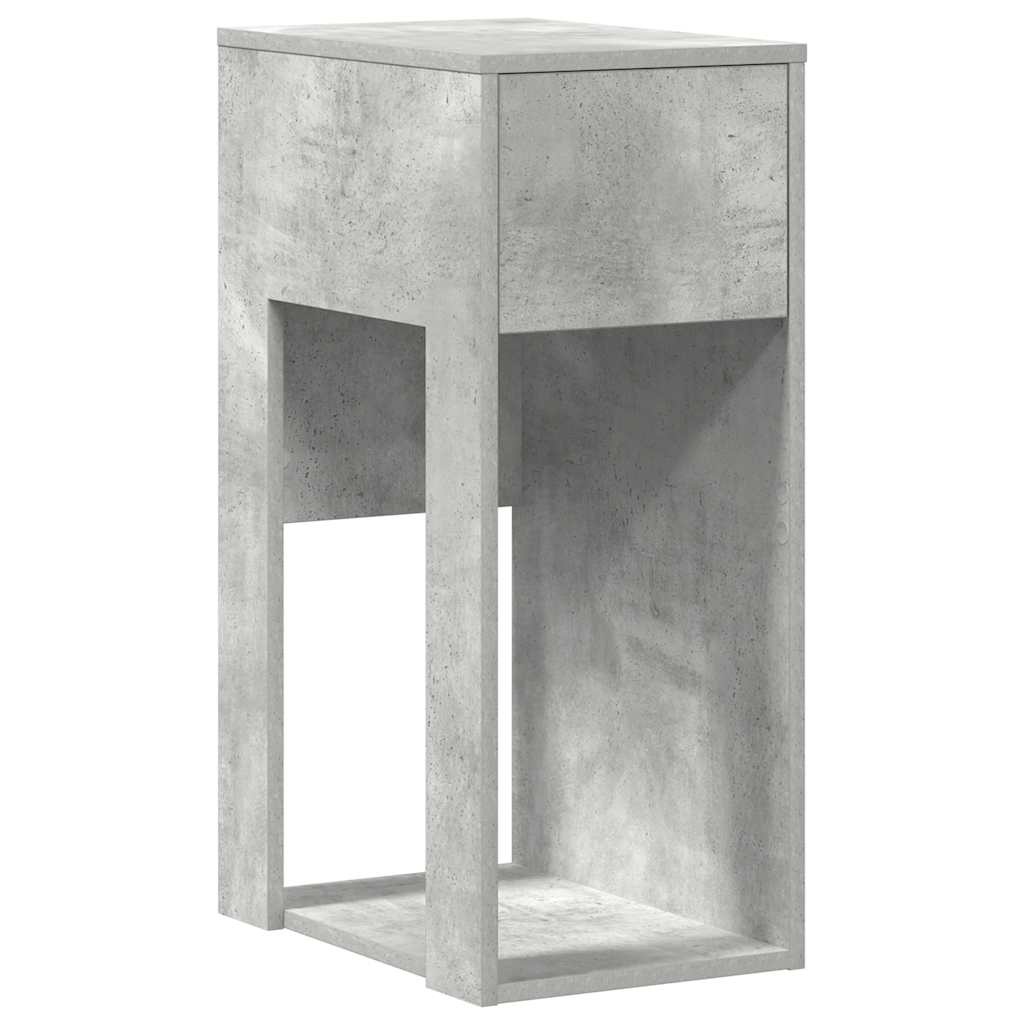 VidaXL Computertorenstandaard met lade 30x44x74 cm betongrijs