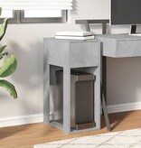 VidaXL Computertorenstandaard met lade 30x44x74 cm betongrijs