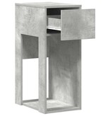 VidaXL Computertorenstandaard met lade 30x44x74 cm betongrijs