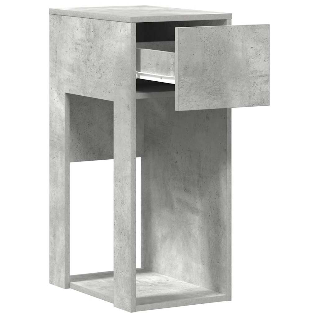VidaXL Computertorenstandaard met lade 30x44x74 cm betongrijs