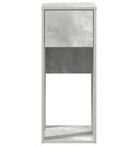 VidaXL Computertorenstandaard met lade 30x44x74 cm betongrijs