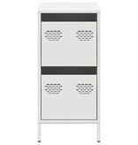 VidaXL Dressoir 35x39x73,5 cm koudgewalst staal wit