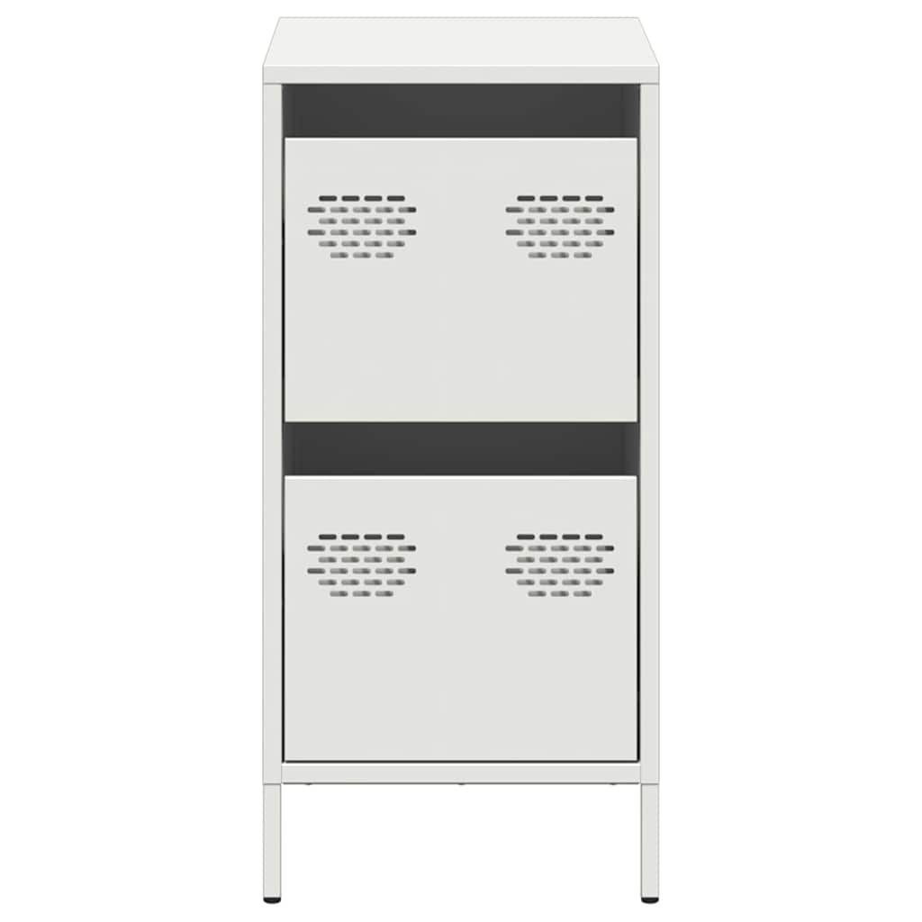 VidaXL Dressoir 35x39x73,5 cm koudgewalst staal wit