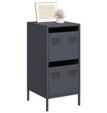 VidaXL Dressoir 35x39x73,5 cm koudgewalst staal antracietkleurig