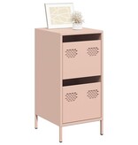VidaXL Dressoir 35x39x73,5 cm koudgewalst staal roze