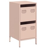 VidaXL Dressoir 35x39x73,5 cm koudgewalst staal roze