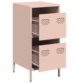 VidaXL Dressoir 35x39x73,5 cm koudgewalst staal roze