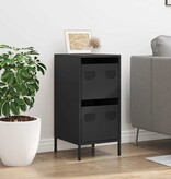 VidaXL Dressoir 35x39x73,5 cm koudgewalst staal zwart