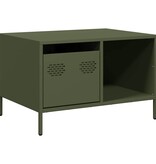 VidaXL Salontafel 68,5x50x43,5 cm koudgewalst staal olijfgroen