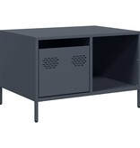 VidaXL Salontafel 68,5x50x43,5 cm koudgewalst staal antracietkleurig