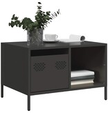 VidaXL Salontafel 68,5x50x43,5 cm koudgewalst staal zwart