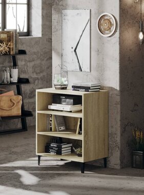 VidaXL Dressoir 57x35x70 cm bewerkt hout sonoma eikenkleurig