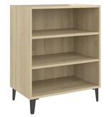 VidaXL Dressoir 57x35x70 cm bewerkt hout sonoma eikenkleurig