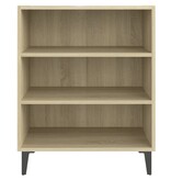 VidaXL Dressoir 57x35x70 cm bewerkt hout sonoma eikenkleurig