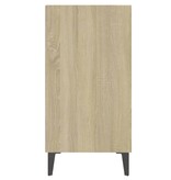 VidaXL Dressoir 57x35x70 cm bewerkt hout sonoma eikenkleurig