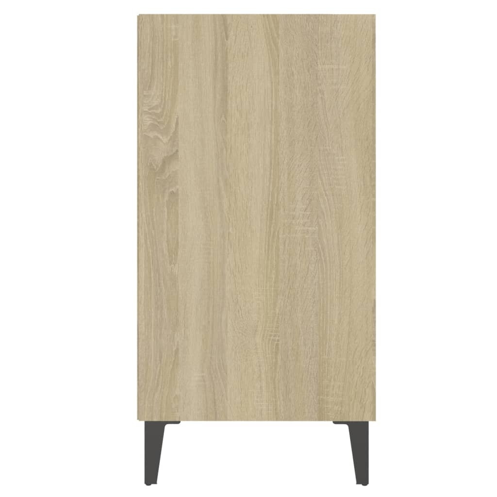 VidaXL Dressoir 57x35x70 cm bewerkt hout sonoma eikenkleurig