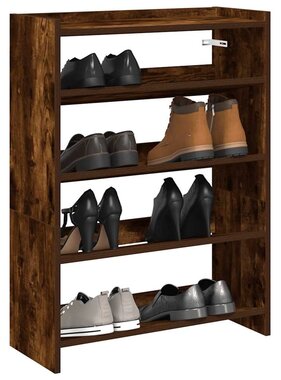 VidaXL Schoenenrek 60x25x62 cm bewerkt hout gerookt eikenkleurig
