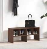 vidaXL Schoenenrek stapelbaar 89,5x30x40 cm bruin eikenkleur