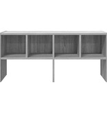 vidaXL Schoenenrek stapelbaar 89,5x30x40 cm grijs sonoma eikenkleurig