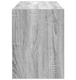 vidaXL Schoenenrek stapelbaar 89,5x30x40 cm grijs sonoma eikenkleurig