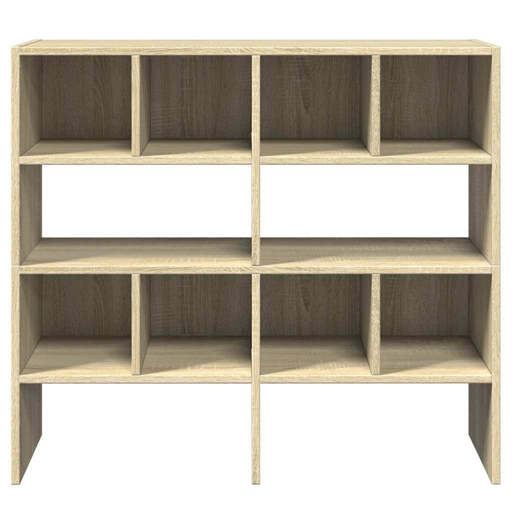 vidaXL Schoenenrekken 2 st stapelbaar 89,5x30x40 cm sonoma eikenkleur