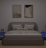 vidaXL Tv-wandmeubels met LED-verlichting 2 st 30x28,5x30 cm oud hout