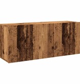 vidaXL Tv-meubel wandgemonteerd 100x30x41 cm oud houtkleurig