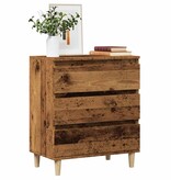 vidaXL Dressoir 60x35x70 cm bewerkt hout oud houtkleurig